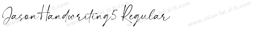 JasonHandwriting5 Regular字体转换